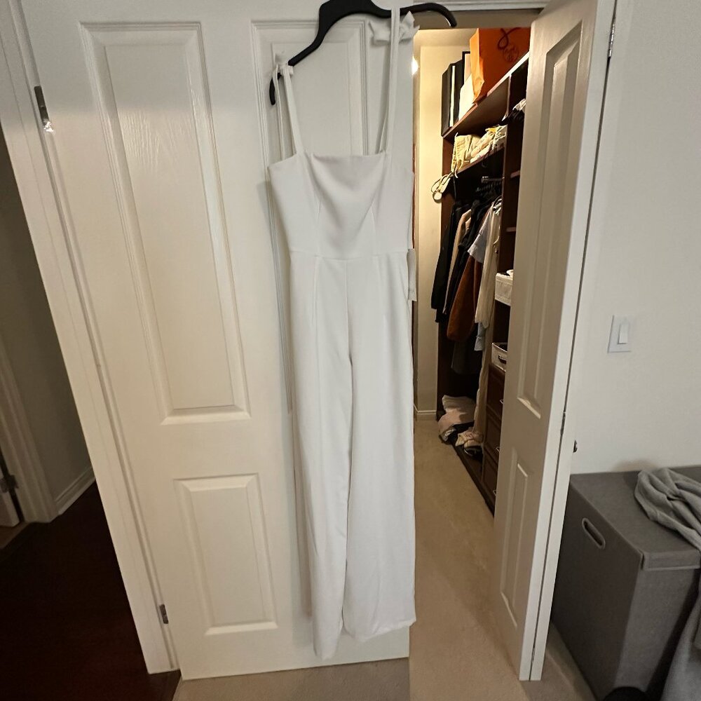 [NWT] Theia Trinity Ivory Jumpsuit - Picture 2 of 6